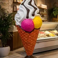 ماکت استند بستنی قیفی رومیزی و ایستاده - اقساطی