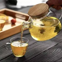 قوری پیرکس درب بامبو
