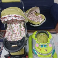 کالسکه تمیز تمیز وسالم دسته دو طرفه