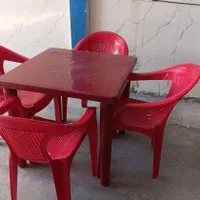 صندلی پلاستیکی ست ردبول چهارنفره کد 416|میز و صندلی غذاخوری|شیراز, محراب|دیوار