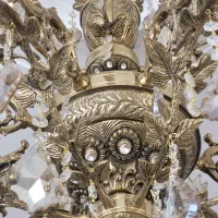 لوستر برنزبزرگ ۸شاخه|لوستر و چراغ آویز|کوهدشت, |دیوار