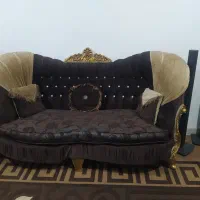 مبل ۷ نفره نیمه سلطنتی (میز وسط و عسلی)