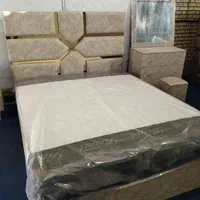 سرویس خواب دونفره طوسی کد 1880|تخت و سرویس خواب|اندیشه, |دیوار