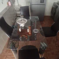 میز نهارخوری شیشه