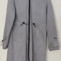 مانتو پاییزی سوئیت کلاه دار