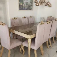 میز نهارخوری.*هشت نفره.شیک و تمیز