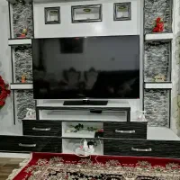 میز تلویزیون بوفه و چراغدار