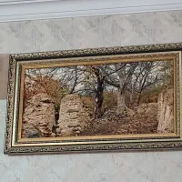 تابلو فرش ماشینی کوچه باغ