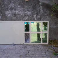 دوتا پنجره آهنی و درب پذیرایی فوق سنگین|مصالح و تجهیزات ساختمان|اشتهارد, |دیوار