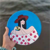 دیوارکوب سفالی هنری|صنایع دستی و سایر لوازم تزئینی|قم, باجک دو|دیوار