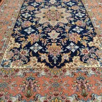 زمینه فیروزه آیی ابریشم|فرش|تهران, فرمانیه|دیوار