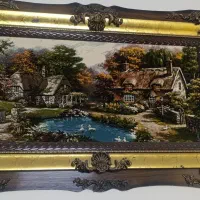 تابلو فرش ماشینی در حد نو سالم بدون خط وخش