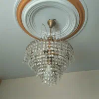 3تالوستر کریستالی بدنه برنز|لوستر و چراغ آویز|فردیس, شهرک گلها|دیوار