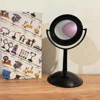 آینه مقعر آزمایشگاهی و استفاده شخصی با حامل و پایه