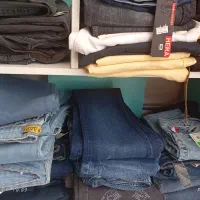 شلوار لی وکاغذی وپارچه تک سایز