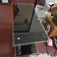 زیرتلوزیون شیشه ای جنس ترک ازامیدیه|میز تلویزیون|امیدیه, |دیوار