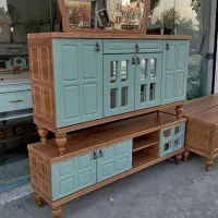 آینه کنسول با میز تلویزیون مدل مارال صفحه دوبل|بوفه، ویترین، کنسول|اردبیل, |دیوار