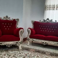 فروش مبل هفت نفره به همراه میز و سه عدد  میز عسلی|مبلمان خانگی و میز عسلی|مینودشت, |دیوار