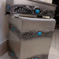 جای دستمال کاغذی وسطل اشغالی