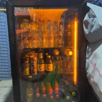 یخچال درب شیشه ای و استند