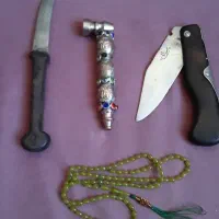 تسبیح.شاه مقصود.چاقوقدیمی.کلیکسیونی