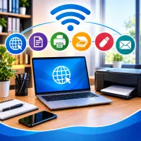 خدمات کافی‌نت آنلاین ثبت‌نام، پرینت