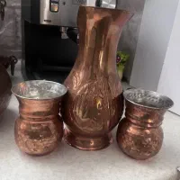 پارچ و لیوان مس