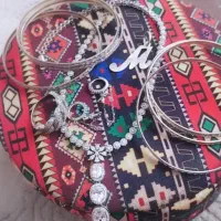 گردنبند  نقره ایتالیایی با گوشواره