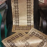 رومیزی ۳ تیکه چرم اکلیلی