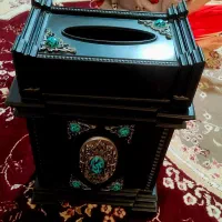 جای دستمال و سطلش درحد نو|صنایع دستی و سایر لوازم تزئینی|قزوین, |دیوار