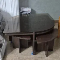 مییز جلو مبلی با چهار میز عسلی
