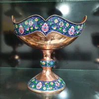 انواع ظروف خانم کاری مینا کاری و فیروزه کوبی