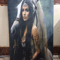 تابلو بوم مخملی طرح زنانه|تابلو، نقاشی، عکس|زاهدان, |دیوار