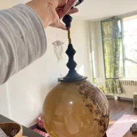 لوستر تکشاخه با حباب بسیار تمیز|لوستر و چراغ آویز|کرج, شهرک جهاننما|دیوار