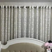 پرده اتاق خواب به همراه استر