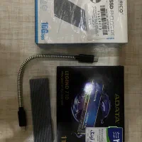 هارد ssd nvme m2 یک ترابایت adata + براکت orico