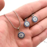 نیمست نقره مدل چشم نظر (نقره جات رویال)