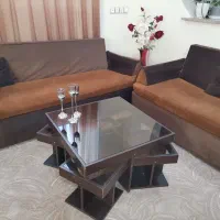 مبلمان 7نفره،همراه با میز جلو مبلی و 4عدد عسلی