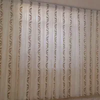 پرده تمیز با چوب پرده