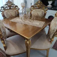 مبل سلطنتی  ۷نفره همراه میز نهارخوری ست چهارنفره|مبلمان خانگی و میز عسلی|تربت‌حیدریه, ۴۵ متری|دیوار
