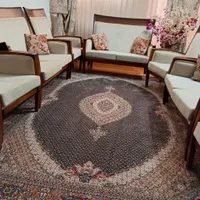 یک دست مبل نه نفره کاملا تمیز و بدون پارگی|مبلمان خانگی و میز عسلی|ری, |دیوار