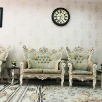 یک دست مبل نیمه سلطنتی 7 نفره بسیار شیک|مبلمان خانگی و میز عسلی|بیرجند, |دیوار