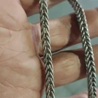 زنجیر نقره دستبافت