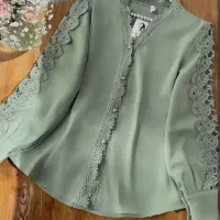 بلوز و شومیز زنانه تاناکورا عمده شومیز سوپر کرم +