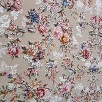 فرش ۱۲۰۰ شانه نقشه گل رنگی