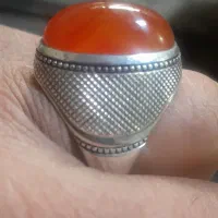 انگشتر عقیق یمنی کهنه|کلکسیون اشیاء عتیقه|کرمانشاه, |دیوار