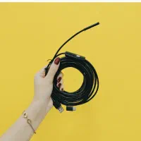 دوربین مداربسته آندوسکوپی شیلنکی فنری چراغدار