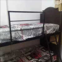 تخت دو طبقه چوبی|تخت و سرویس خواب|گرگان, |دیوار