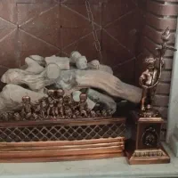 گارد شومینه برنزی