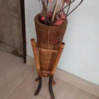 گلدان حصیری|گل مصنوعی|ارومیه, |دیوار